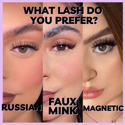 3 DIFFERENT LASHES TO CHOOSE FROM!