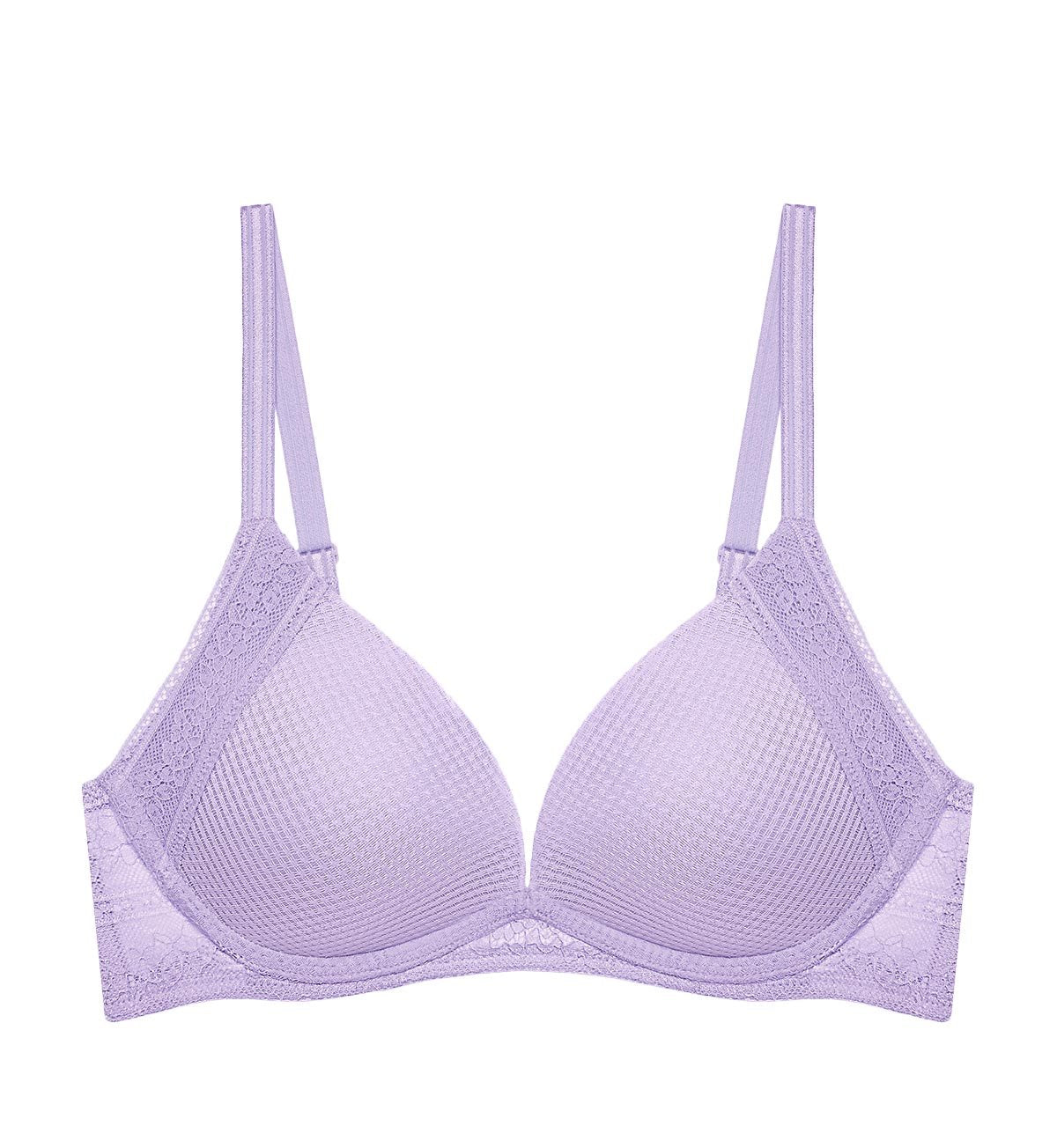 Aqua Lucky Non-Wired Deep V Push Up Bra in Lilac | Triumph Hong Kong