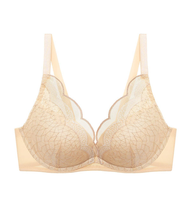 Deep V Bras, Premium, Glow Wired Push Up Deep V Bra