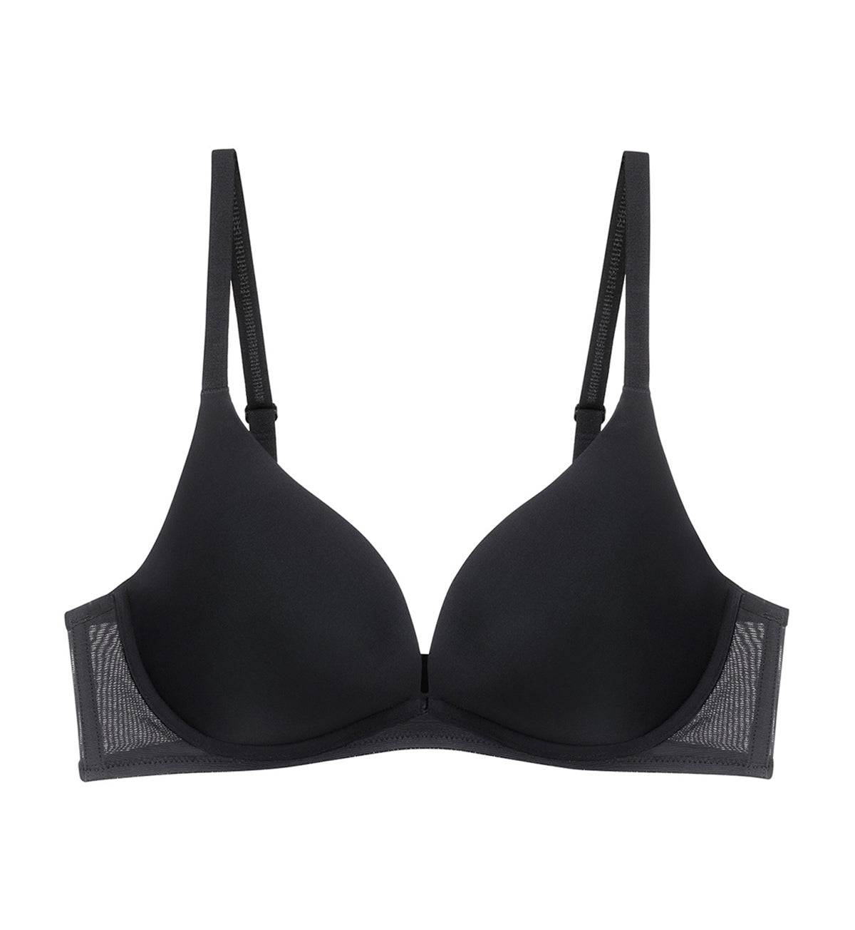 Invisible Inside-Out Non-Wired Deep V Push Up Bra in Black | Triumph ...