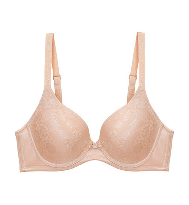 Deep V Wireless Bra, Modal Bra in Toasted Almond