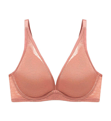 Signature Sheer Wired Padded Bra in Toasted Almond