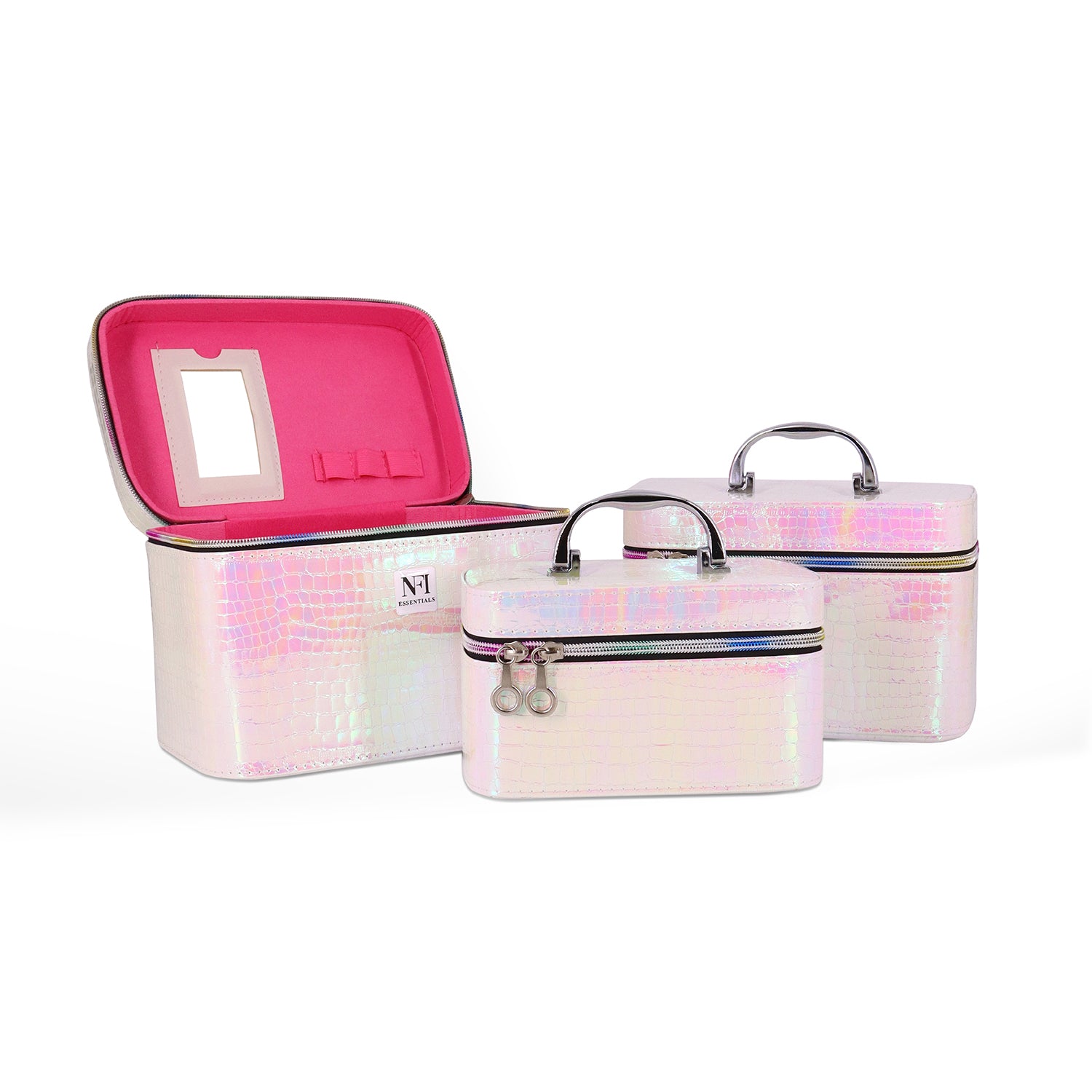 NFI Essentials Piece Makeup Box Cosmetic Box Jewellery Box Trousseau Box  Vanity Box, Set of 2: Buy NFI Essentials Piece Makeup Box Cosmetic Box  Jewellery Box Trousseau Box Vanity Box, Set of