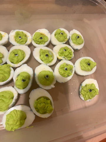 Eye of Newt - Halloween Deviled Eggs