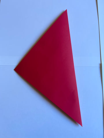 Diagonal fold on 8.5x8.5 inch cardstock