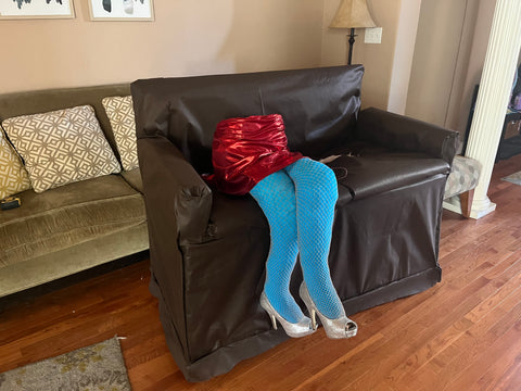 Legs attached to couch