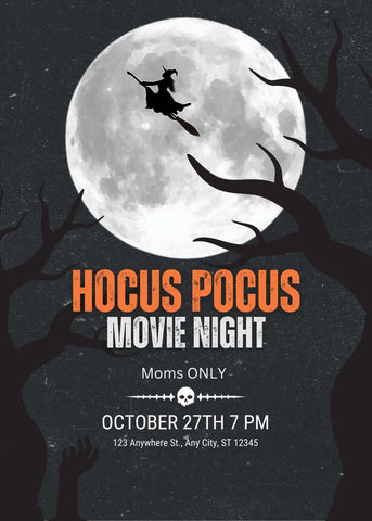 hocus pocus movie night invite