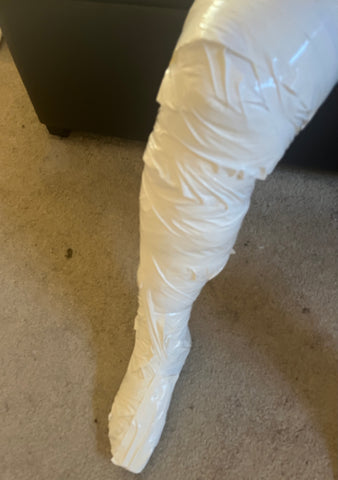 Fake leg filled with poly fil
