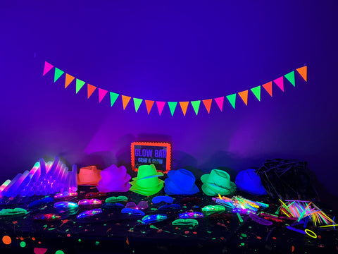 Glow Bar with Glow Party favors