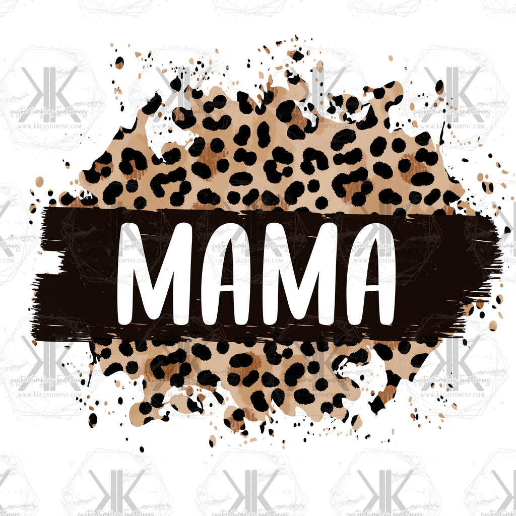 Leopard Mama PNG **Digital Download Only** – KK Custom Tumblers & Turners