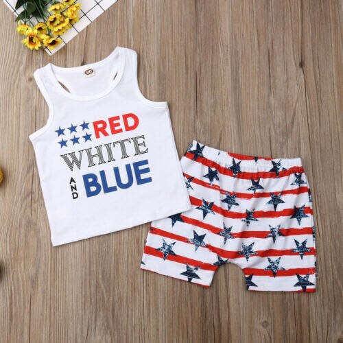 Baby & Toddler US Independence Day Tee + Shorts Set