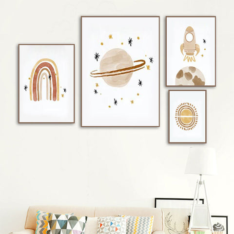 universe set canvas for kids