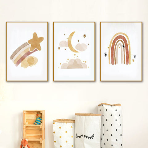 6 posters set for kids room