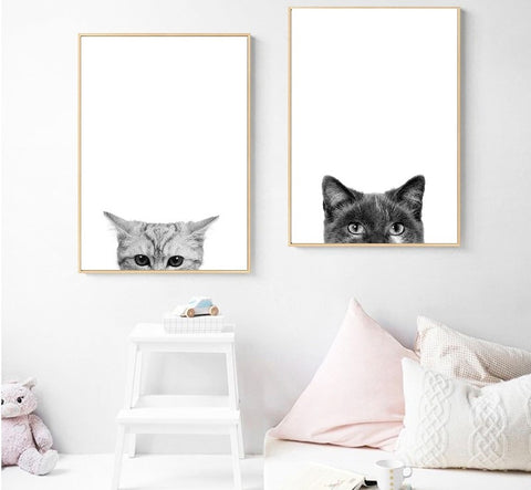 canvas set with cats