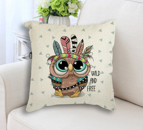 owl decorative pillow