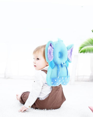 Baby head protector is soft, comfortable and safe