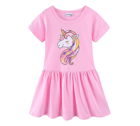 Unicorn Toddler Kids Girls Summer Long Sleeve Tops T-shirt Clothes Casual  1-6T 