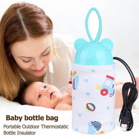 Baby bottle warmer is convenient to carry on when traveling