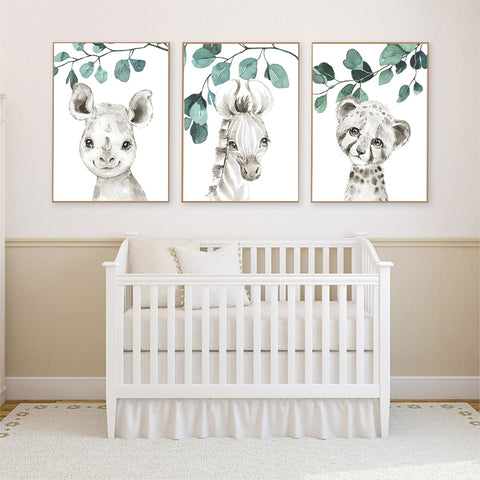 baby giraffe canvas