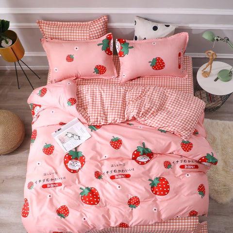 Strawberry bedding set for kids