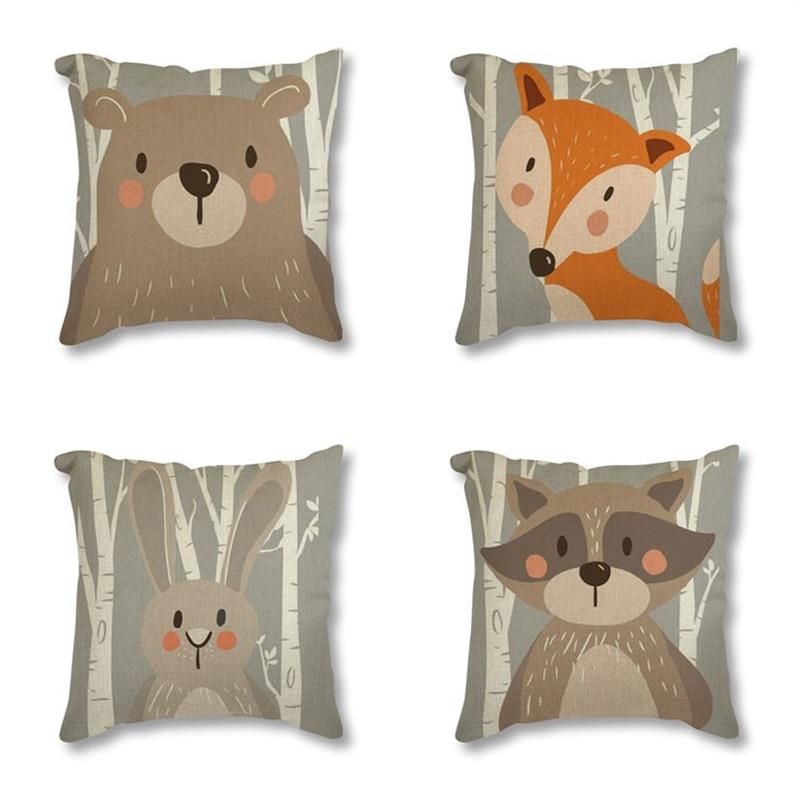 Zoo Pillow, Animal Pillow Covers, Nursery Pillows, Nursery Decor, Cushion  Cover, Funny Animal Art, Zoo Animals, Children's Room Decor 