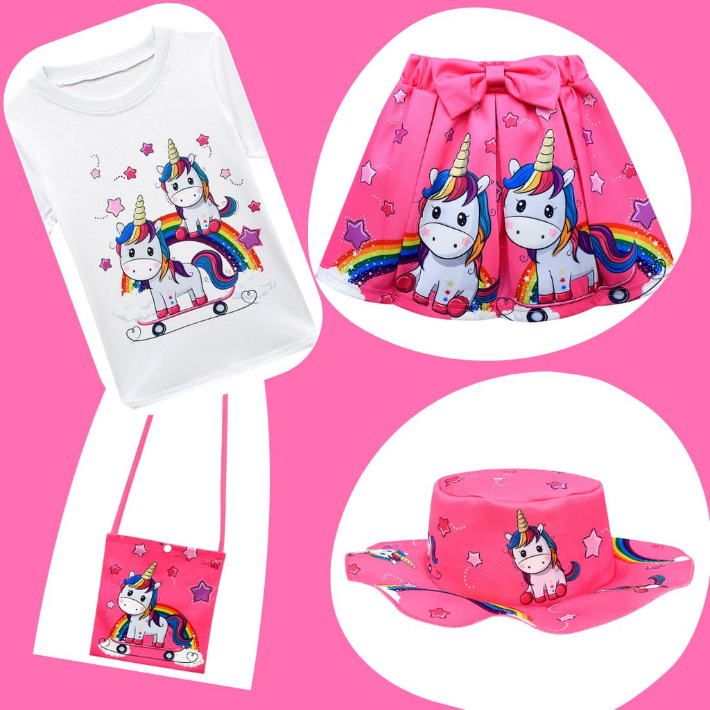  Jobakids Girls 2 Piece Clothing Sets with Unicorn Tops &  Sweatpants - Perfect for Playtime and Sports (Pink & Black, 2 Years):  Clothing, Shoes & Jewelry
