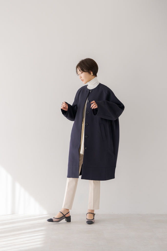 ノーカラーコクーンコート｜NO COLLAR COCOON COATの通販｜regleam