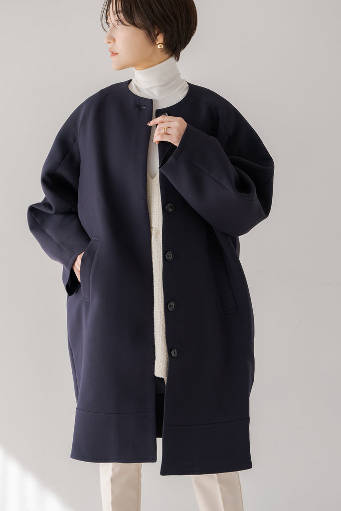 ノーカラーコクーンコート｜NO COLLAR COCOON COATの通販｜regleam