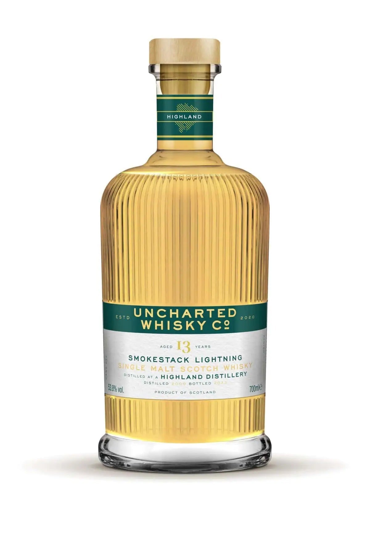 Uncharted Whisky Co: SmokeStack Lightning, 13 Year Old Peated Highland  (70cl, 53.8%) The Uncharted Whisky Co