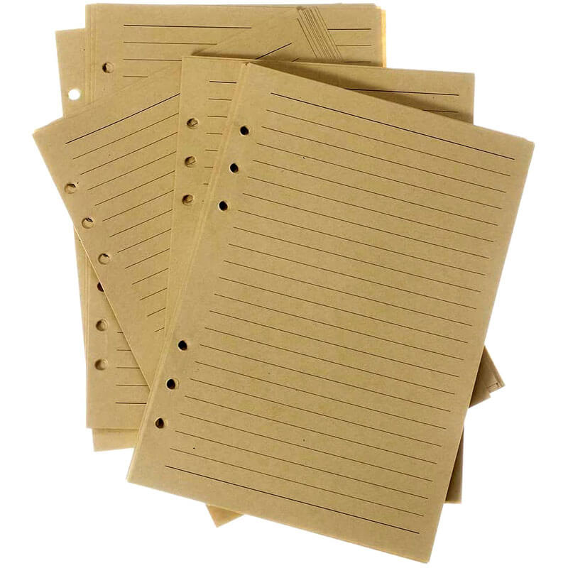 Kraft Paper Refill for A5 / A6 6-Ring Binder Planner Notebook Journal