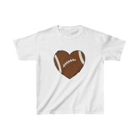 Football Heart -  Kids Heavy Cotton™ Tee
