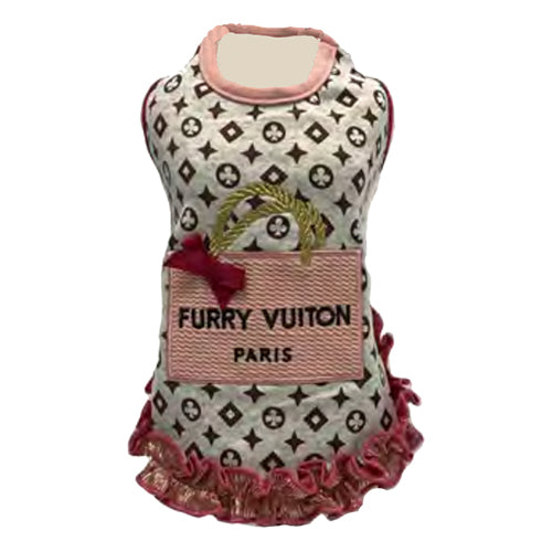 Shopaholic Luxury Shopping Bag Lace Ruffle Dog Dress – Fetch Shops