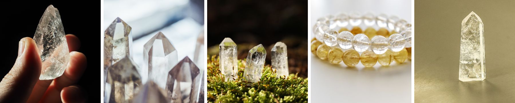 kristalle für sommersonnenwende - klarer Quarz