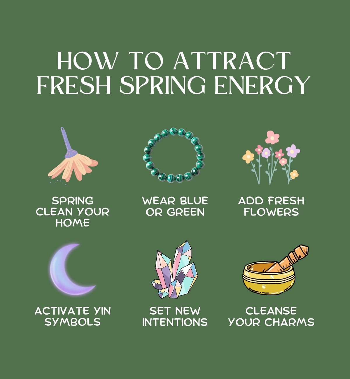 Cómo atraer la energía fresca de la primavera.