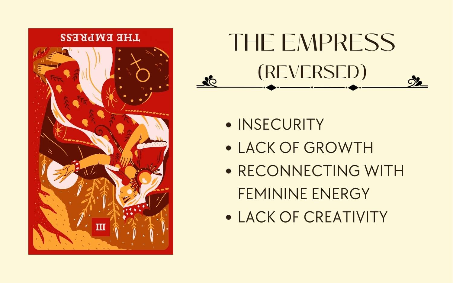 The Empress Reversed Keywords