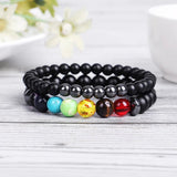 chakra bracelet for men - wellness bracelet set