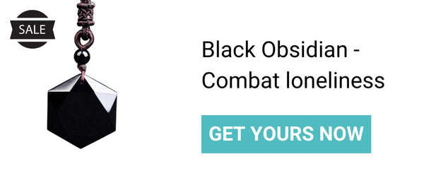 Black Obsidian Necklace - Reversed Hermit