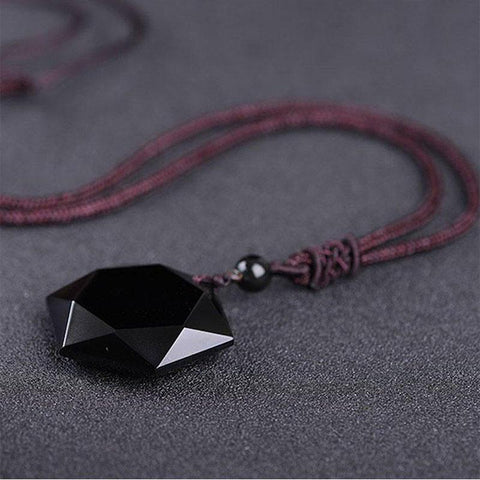 collar de protección de obsidiana negra - regalos espirituales para mujeres