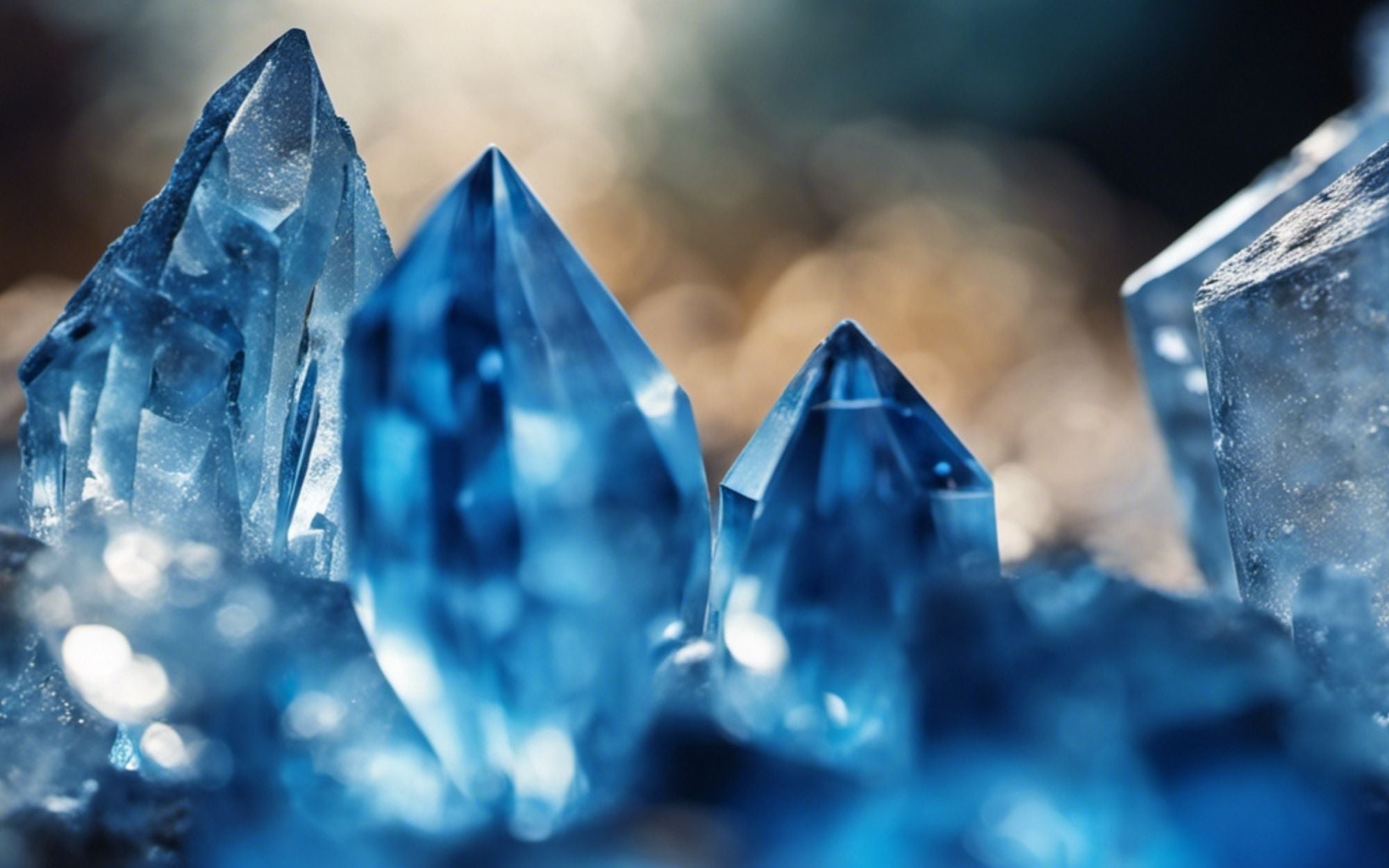 crystal colors and their meanings - blue crystals