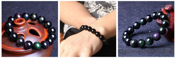 comprar pulsera de obsidiana arcoiris