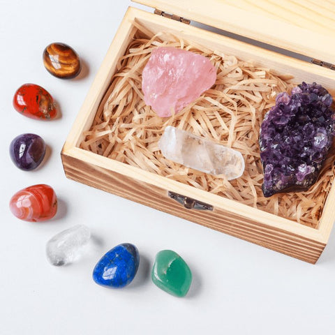 healing crystal box set - gifts for spiritual people