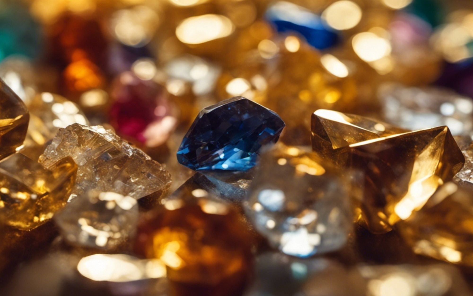 crystal colors and their meanings - gold crystals