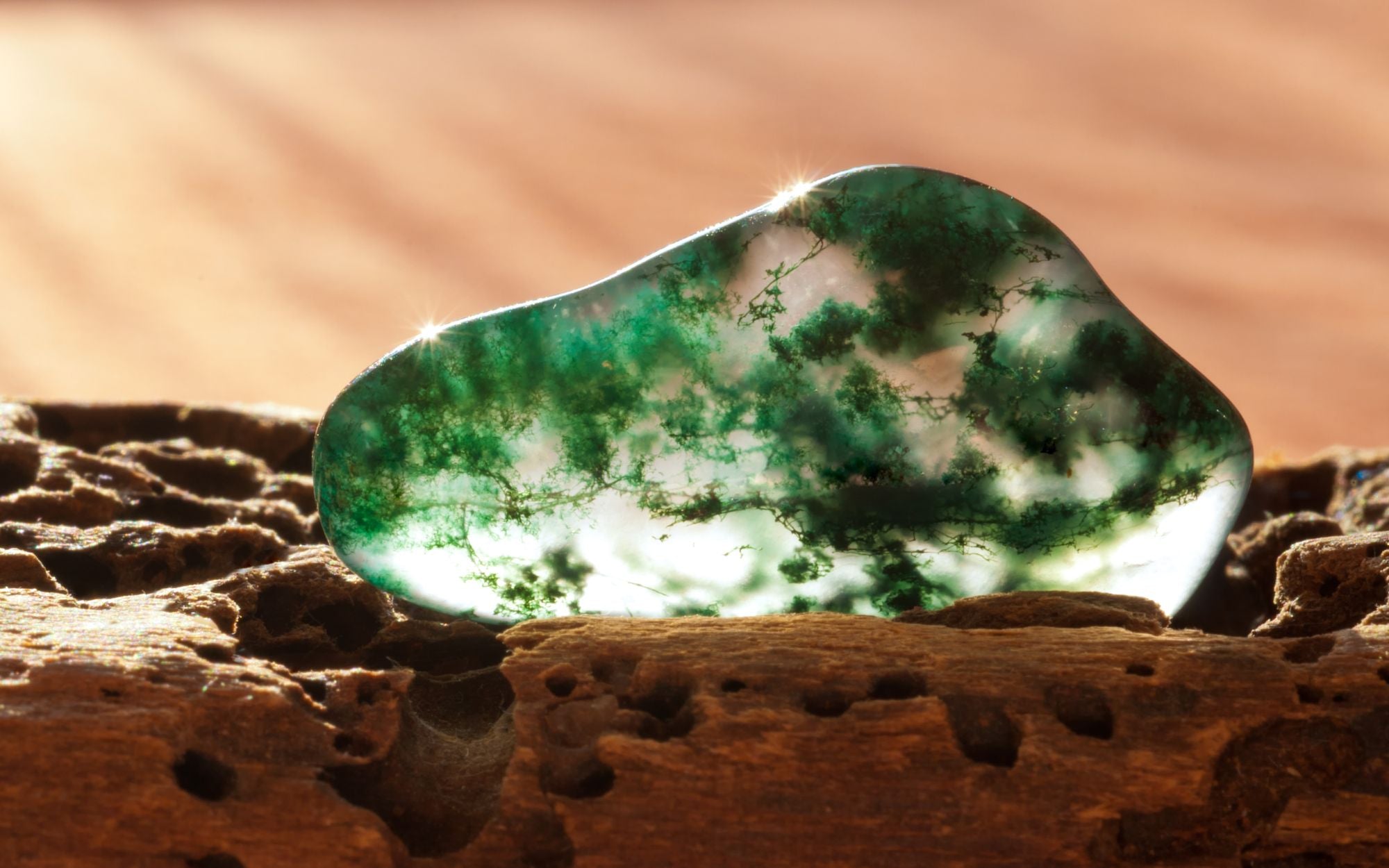 cristal de ágata verde