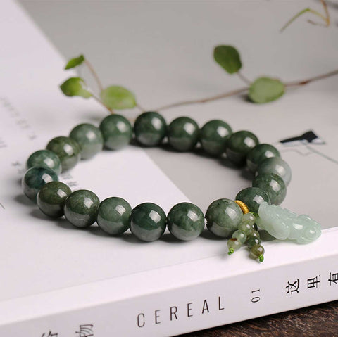 Green Jade Pixiu Bracelet - Best Feng Shui Bracelet for Health and Wealth