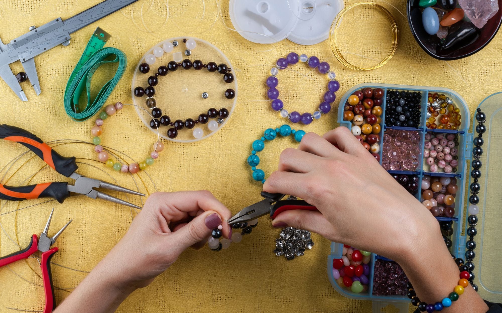 how to make a mala - choosing beads