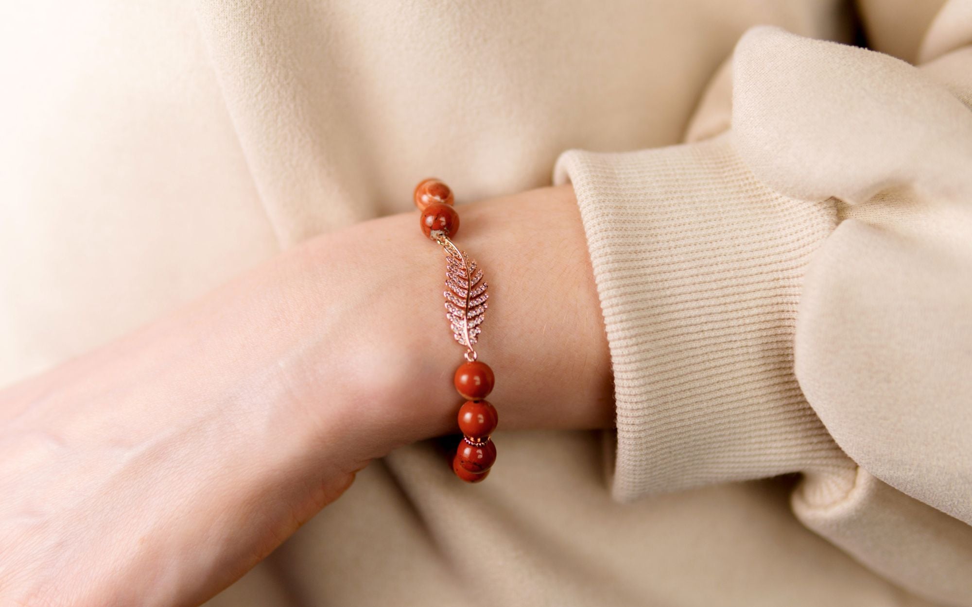 how to wear red jasper bracelet