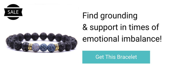 lava stone bracelet - reversed king of cups spiritual jewelry
