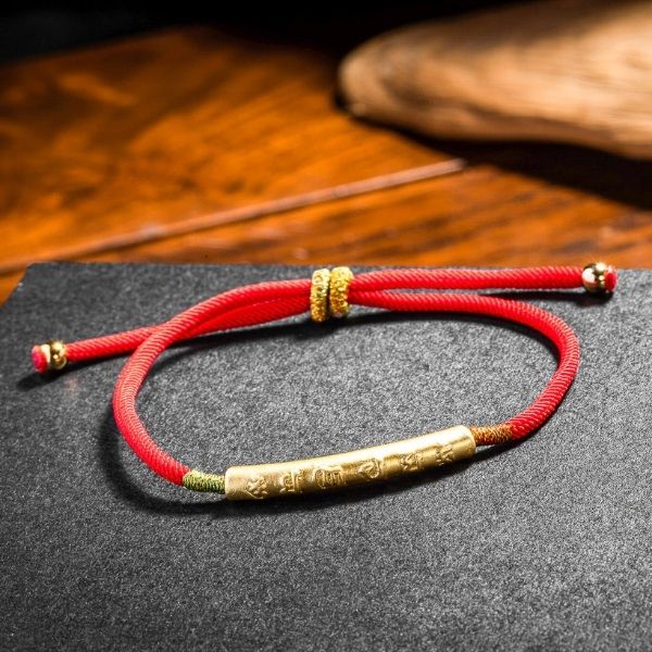 lucky tibetan red string bracelet