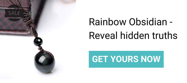 Rainbow Obsidian Necklace - Upright Hermit