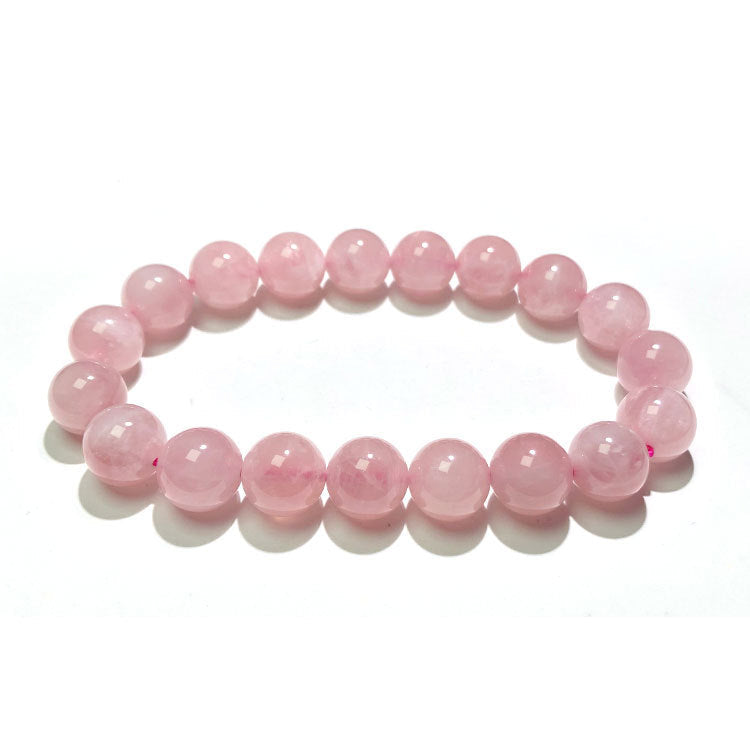 Pulsera de cuarzo rosa en bruto